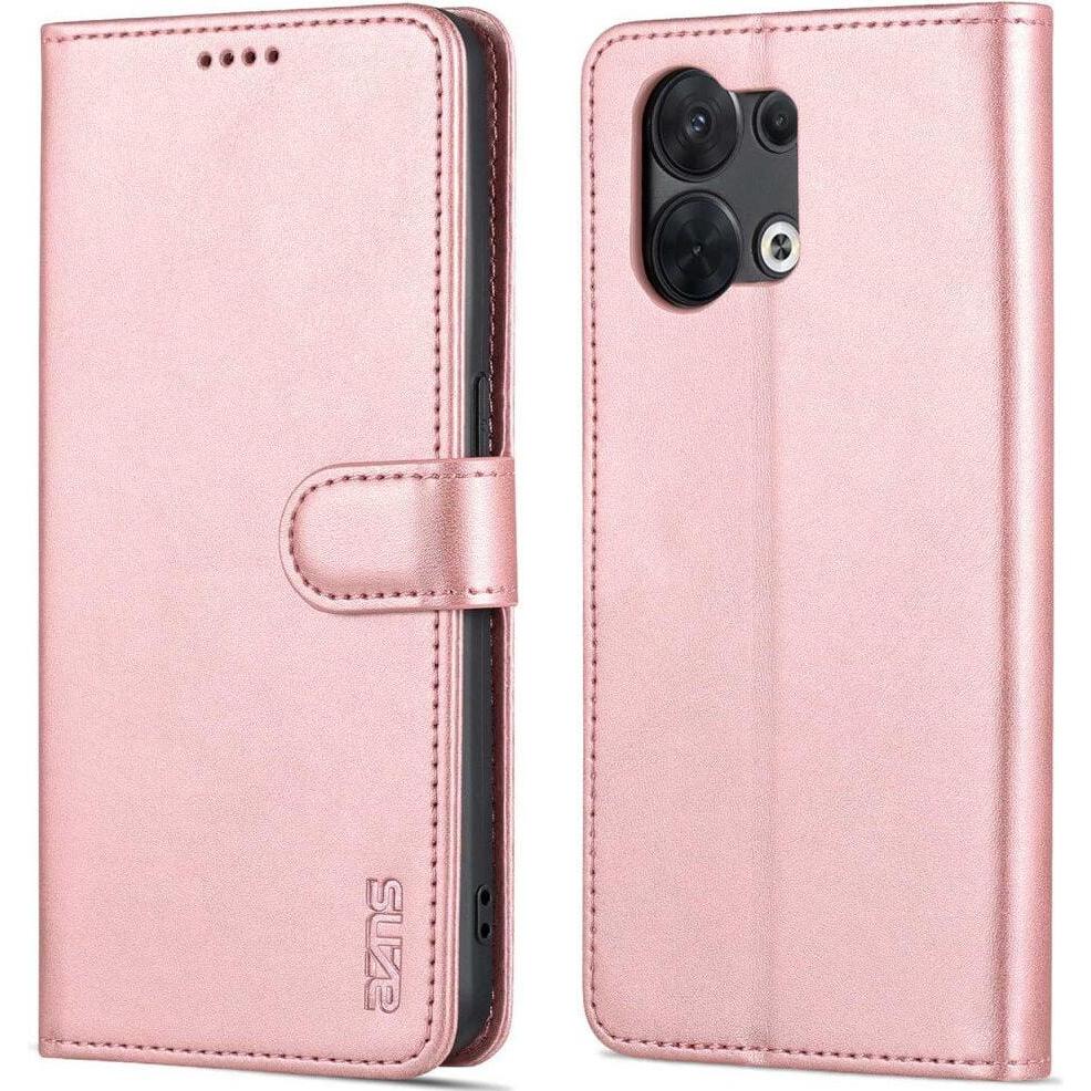 Bild von Cover-Discount OPPO Reno8 Pro - Leder Etui Hülle rosa (OPPO Reno8 Pro), Smartphone Hülle, Rosa