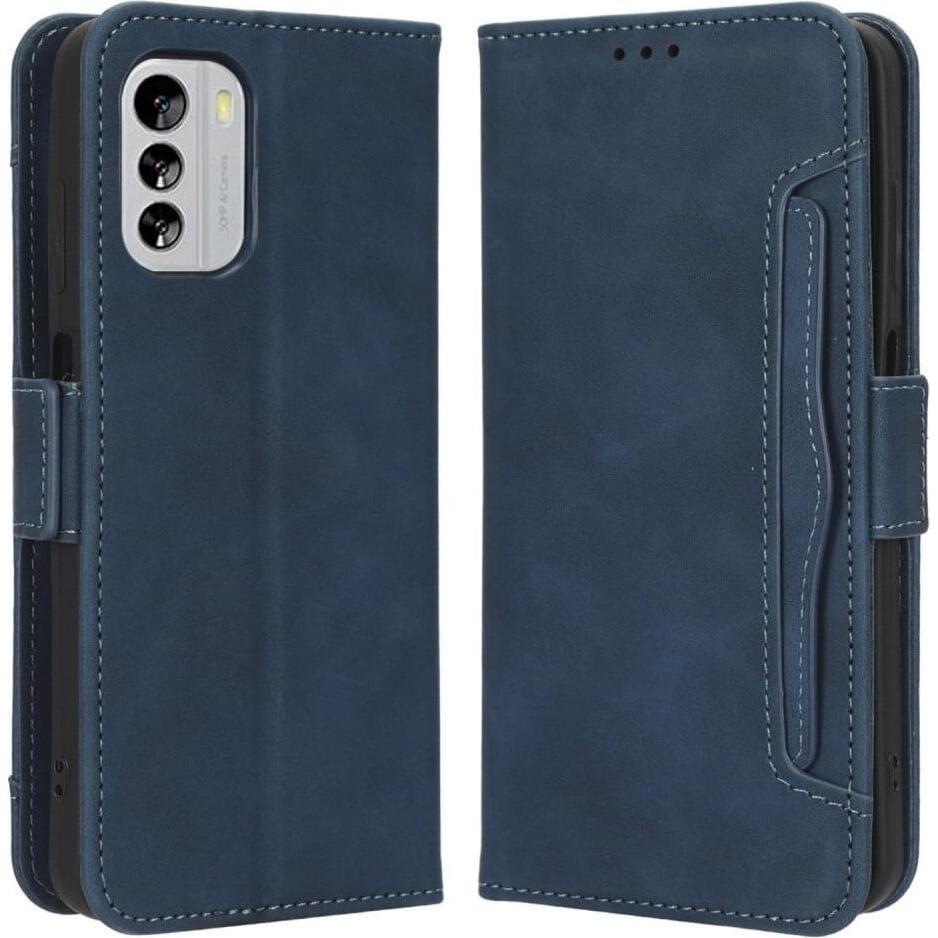 Bild von Cover-Discount Nokia G60 - Etui mit vielen Kartenfächer blau (Nokia G60), Smartphone Hülle, Blau