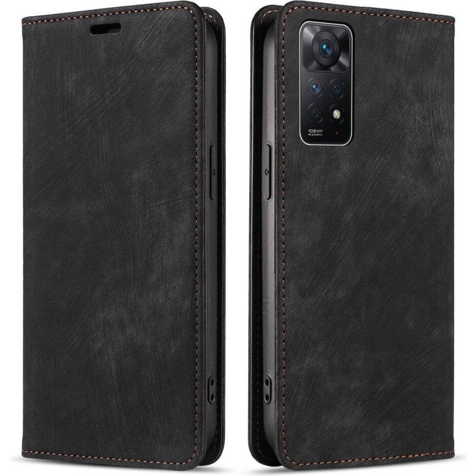 Bild von Cover-Discount Xiaomi Redmi Note 11 Pro / 12 Pro - Stand Flip Case Hülle schwarz (Xiaomi Redmi Note 12 Pro, Xiaomi Redmi Note 11 Pro), Smartphone Hülle, Schwarz