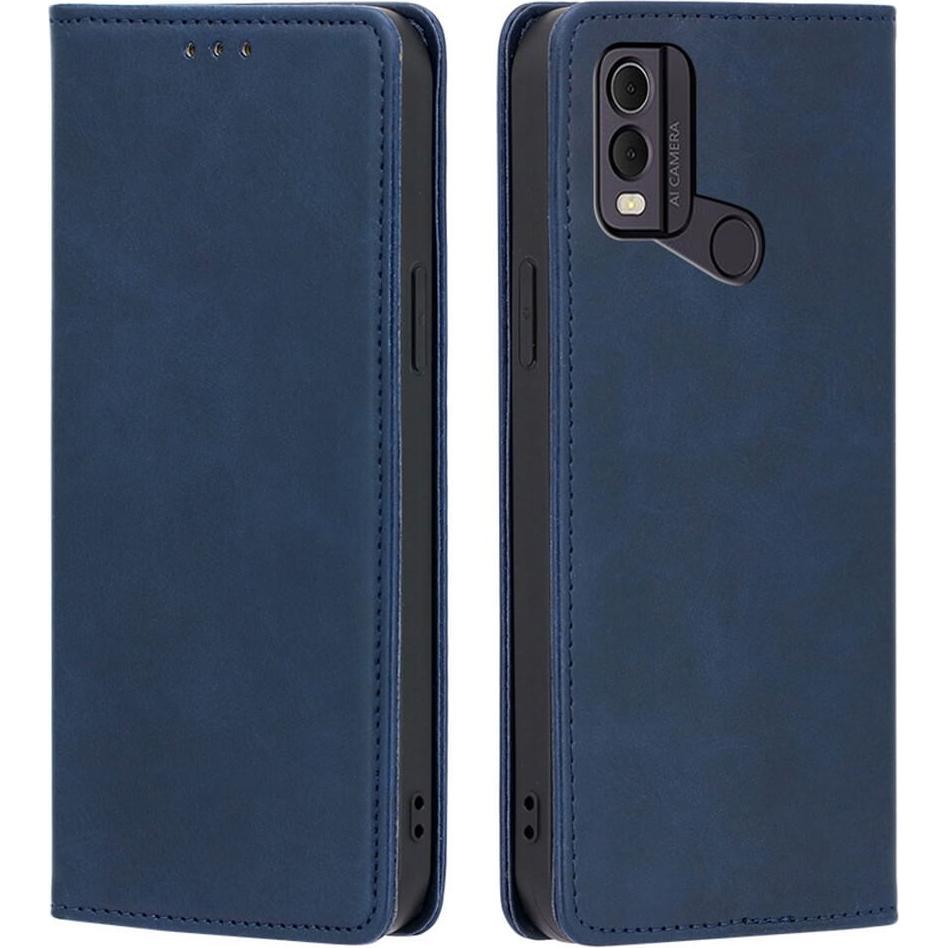 Bild von Cover-Discount Nokia C22 - Stand Flip Case Hülle dunkelblau (Nokia C22), Smartphone Hülle, Blau