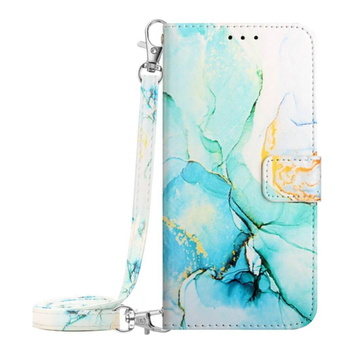 Bild von Cover-Discount iPhone 15 - Etui Hülle mit Umhängeband Marble blue
