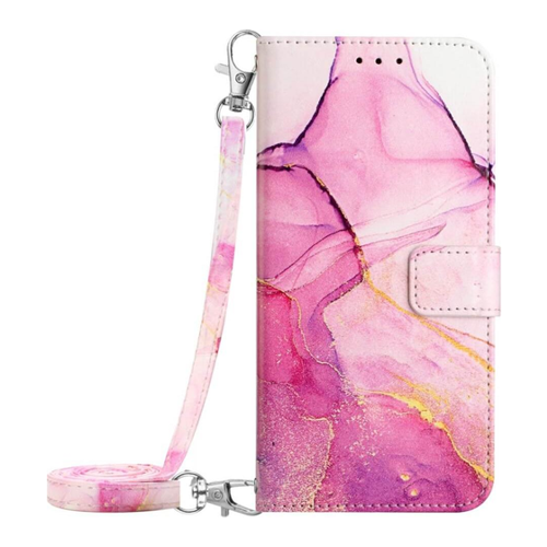 Bild von Cover-Discount Sony Xperia 5 V - Etui Hülle mit Umhängeband Marble pink