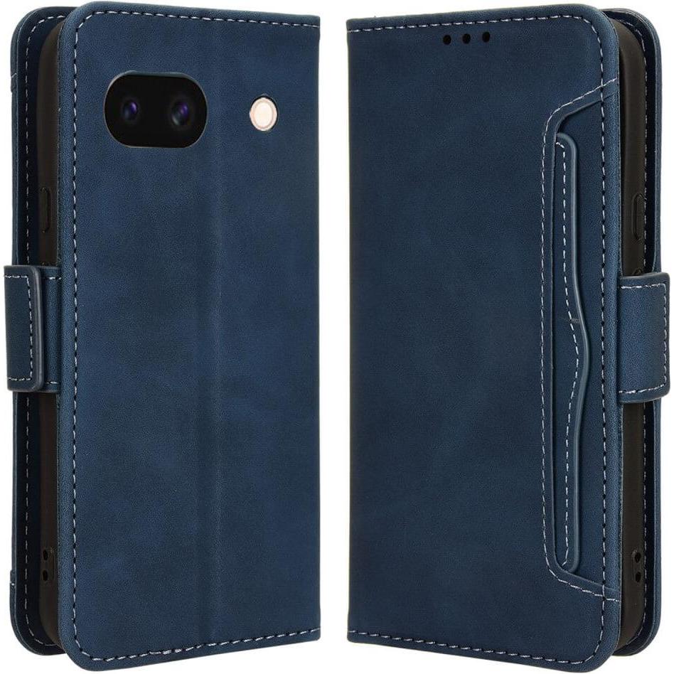 Bild von Cover-Discount Google Pixel 8a - Etui viele Kartenfächer (Google Pixel 8a), Smartphone Hülle, Blau