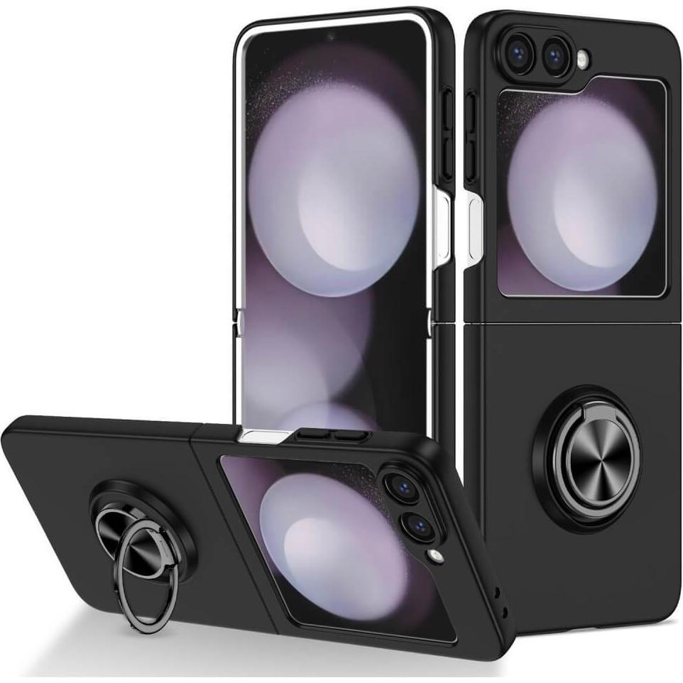 Bild von Cover-Discount Galaxy Z Flip6 - 360-grad Schutzhülle mit Kickstand (Samsung Galaxy Z Flip6), Smartphone Hülle, Schwarz