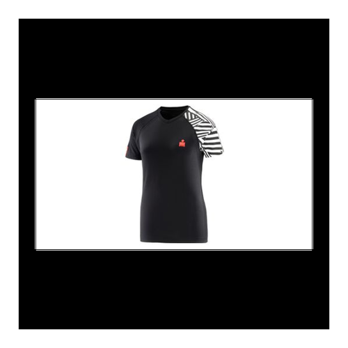 Bild von Compressport Damen Kurzarmtrikot Ironman Dazzle Schwarz Weiß