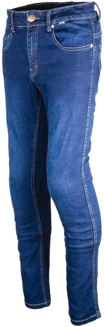 Bild von GMS Rattle Slim Damen Motorradjeans, blau, Größe 40