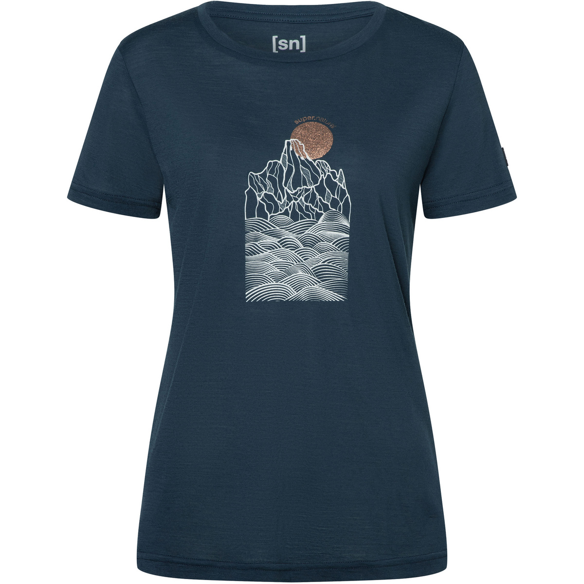 Bild von super.natural - Women's Preikestolen Cliffs Tee - Merinoshirt Gr XS blau