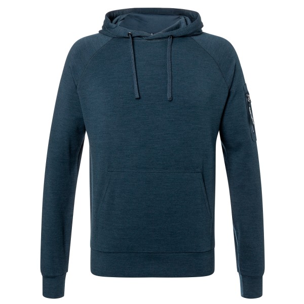Bild von super.natural - Favourite Pocket Hoodie - Merinohoodie Gr 56 - XXL blau