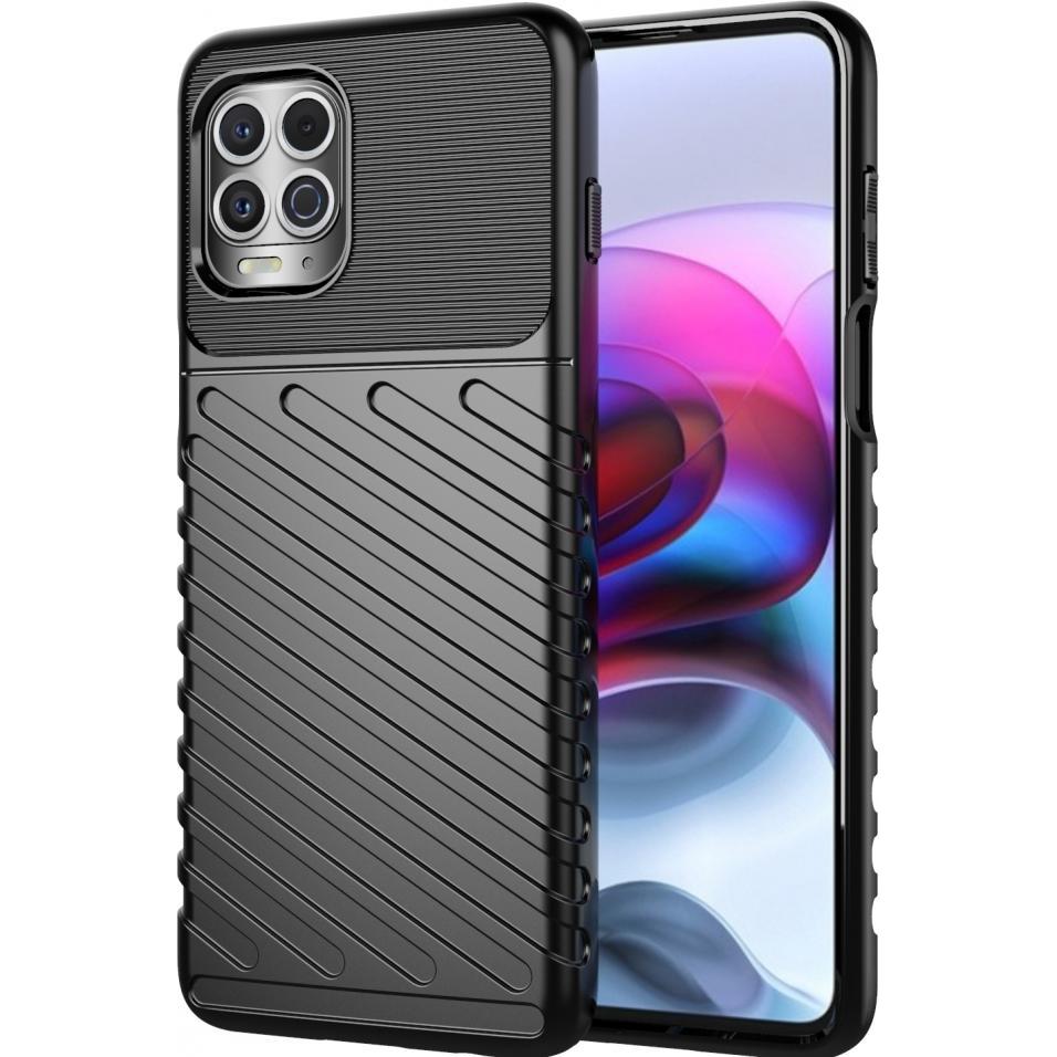 Bild von Screenguard Motorola Moto G100 SpaceCase Impact-Resistant Hülle (Motorola Moto G100), Smartphone Hülle, Schwarz