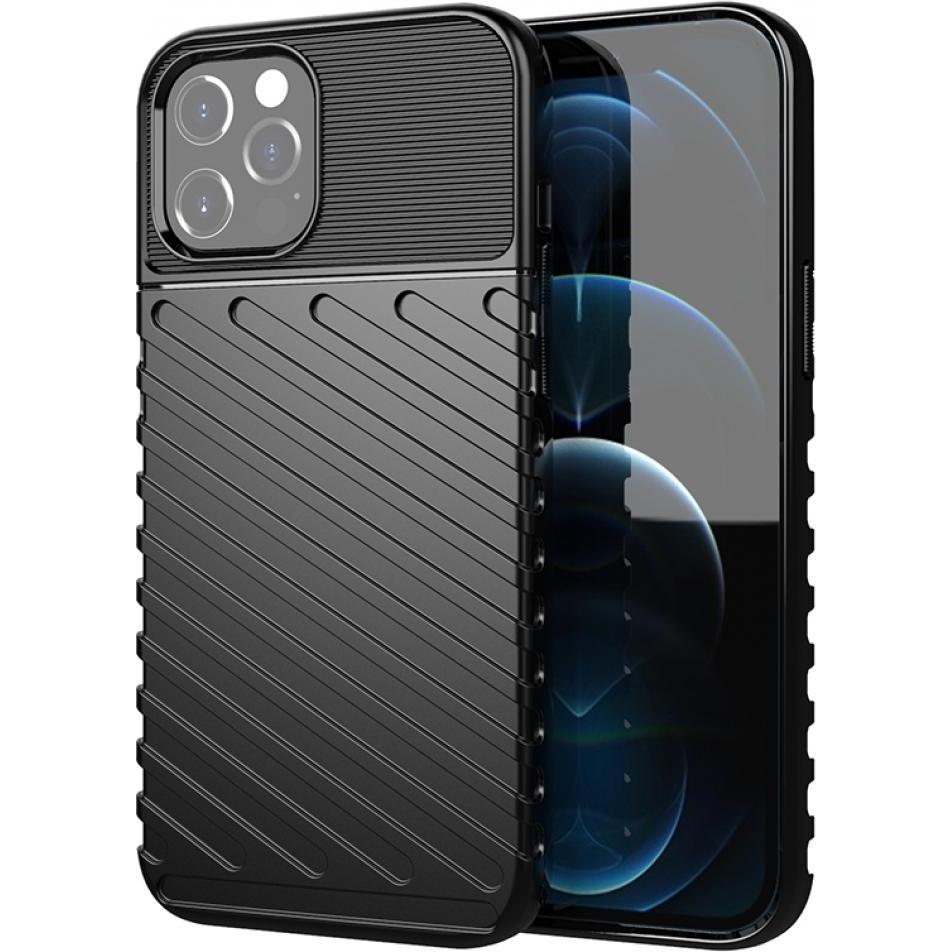 Bild von Screenguard Apple iPhone 12 Pro Max SpaceCase Impact-Resistant Hülle (Apple iPhone 12 Pro Max), Smartphone Hülle, Schwarz
