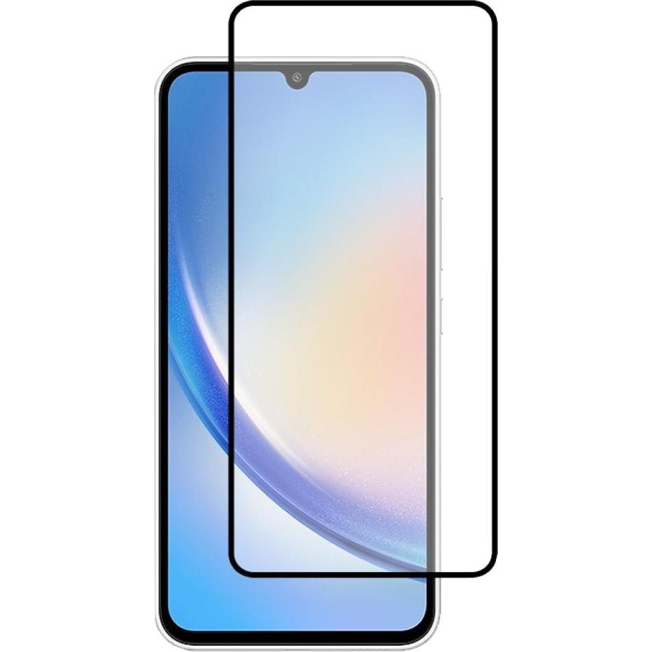 Bild von Screenguard Samsung Galaxy A34 5G Full Screen Panzerglas Schutzfolie 2.5D 9H (1 Stück, Samsung Galaxy A34 5G), Smartphone Schutzfolie, Schwarz