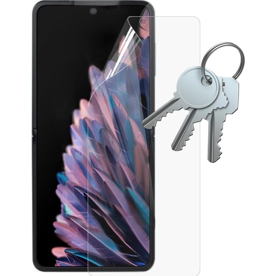 Bild von Screenguard 100% Display Schutz Folie Oppo Find N2 Flip 5G Crystal Clear (1 Stück, Oppo Find N2 Flip), Smartphone Schutzfolie, Transparent