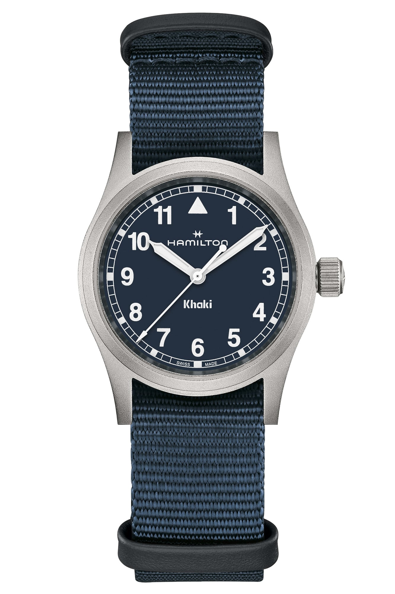 Bild von Hamilton H69301940 Unisex-Uhr Khaki Field Quarz Dunkelblau 33 mm