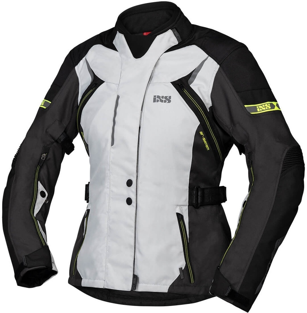 Bild von IXS Tour Liz-ST Damen Motorrad Textiljacke, schwarz-grau-gelb, Größe 3XL