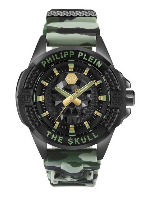 Bild von Philipp Plein, Armbanduhr, PWAAA0821 The $kull Herren 44mm 5ATM, Schwarz, (Analoguhr, 44 mm)