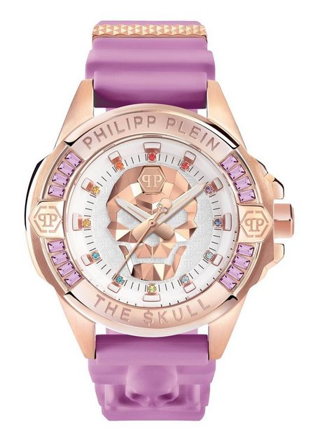 Bild von Philipp Plein, Armbanduhr, PWNAA0222 The $kull Unisex 41mm 5ATM, Rosa, (Analoguhr, 41 mm)