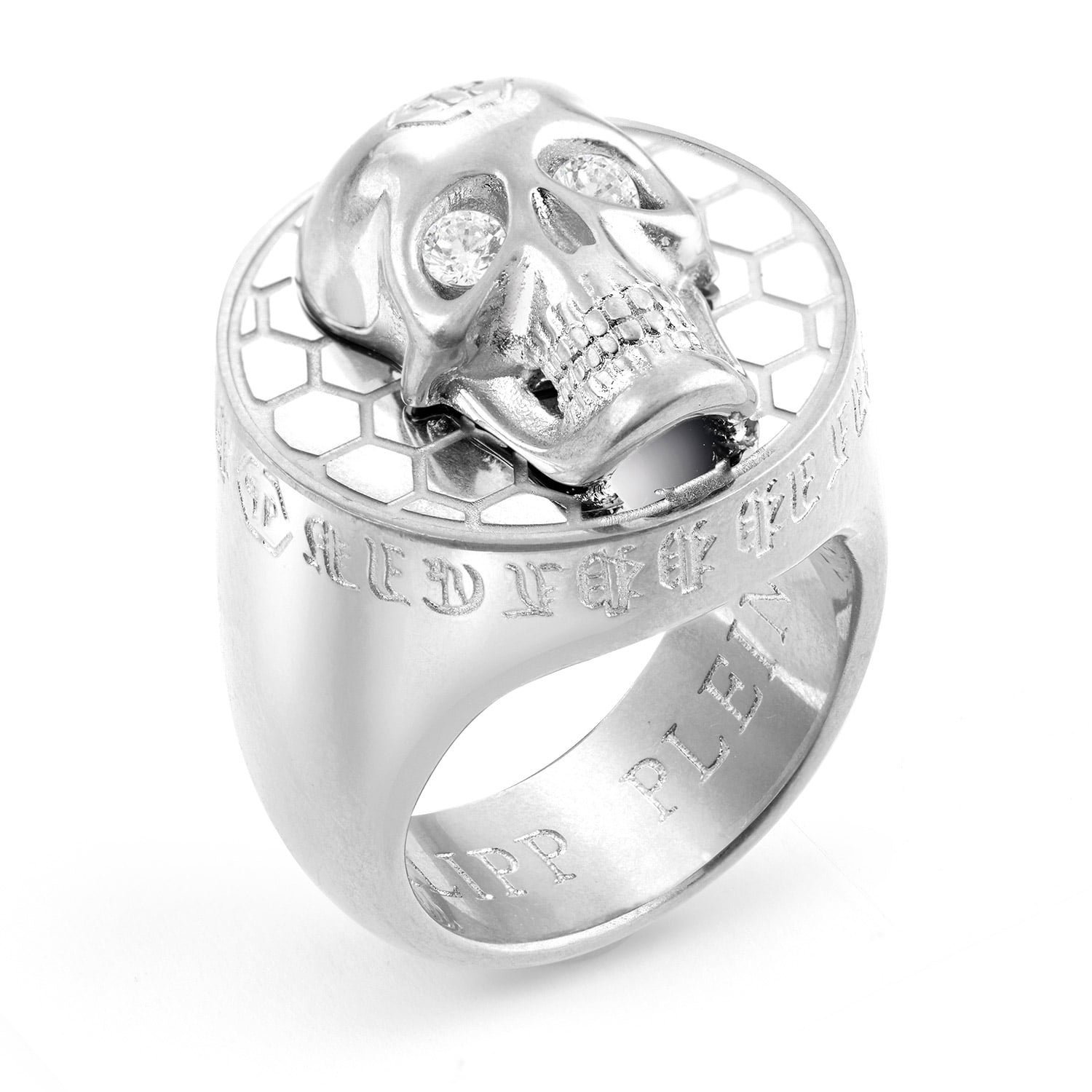 Bild von Philipp Plein PJ8AA09R Herrenring 3D Skull Grau