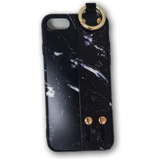 Bild von MU Classic TPU Strap Series Softcase mit Handschlaufe (Apple iPhone SE (3rd Gen), Apple iPhone SE (2nd Gen), Apple iPhone 8, Apple iPhone 7), Smartphone Hülle, Schwarz