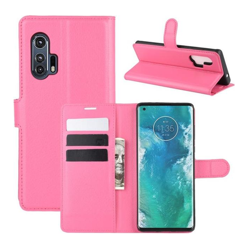 Bild von MU Classic Litchi Leder Bookcover Series für Motorola Edge+