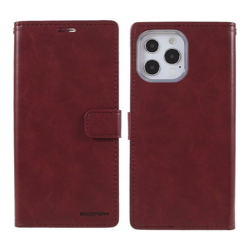 Bild von Goospery Bluemoon Diary Series für iPhone 13 Pro – Smartphone Hülle in Rot