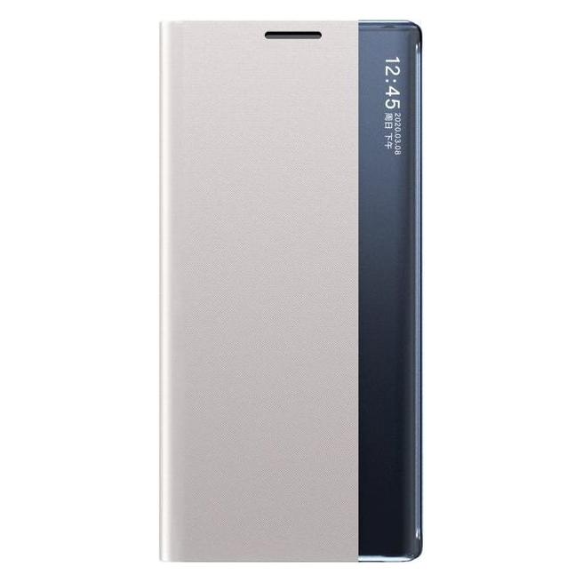 Bild von MU Style Kunstleder Bookcover mit Sichtfenster (Samsung Galaxy S22+), Smartphone Hülle, Silber