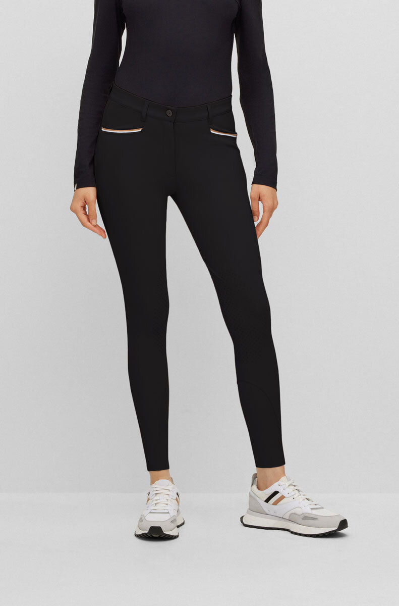 Bild von Boss Equestrian Damen Reithose HAZEL Kniebesatz, black S