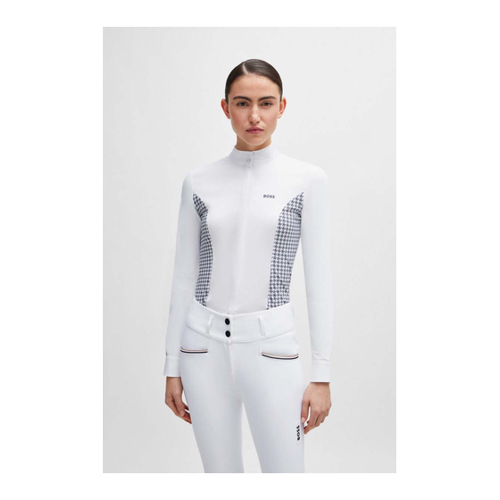 Bild von BOSS Equestrian Damen Turniershirt EMMA HOUNDSTOOTH grey XS