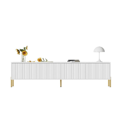 Bild von Eleganter Ulife TV-Schrank mit goldenen Tischbeinen
