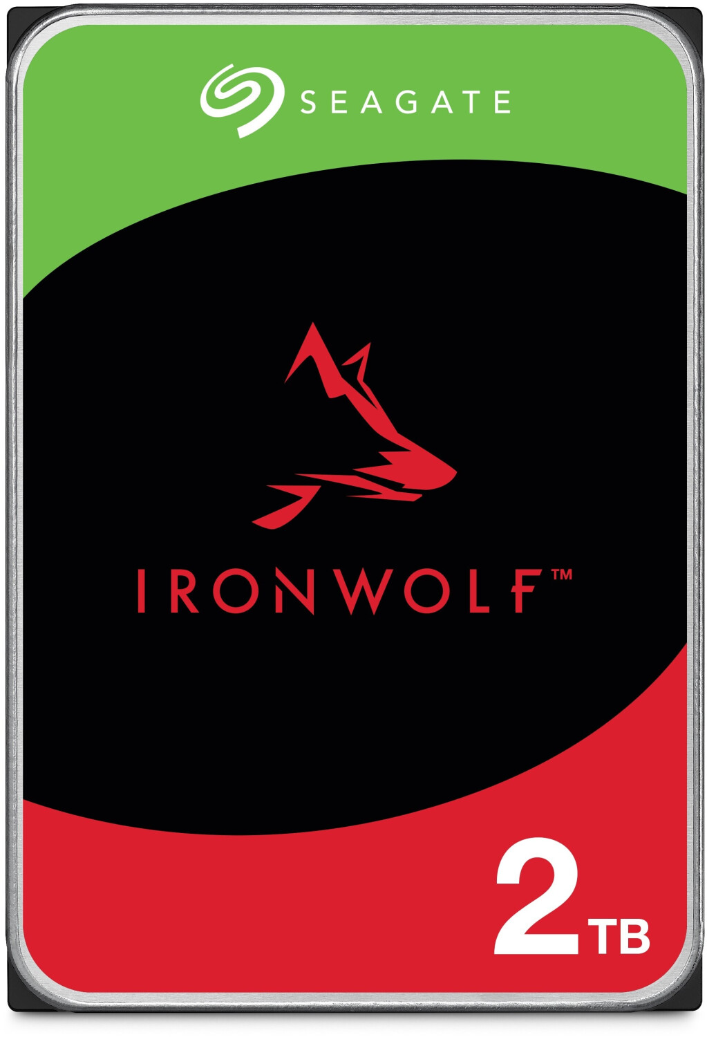 Bild von Seagate IronWolf, NAS interne Festplatte 2TB HDD, 3.5 Zoll, 5900 U/Min, CMR, 64 MB Cache, SATA 6GB/s, silber, inkl. 3 Jahre Rescue Service, ST2000VN004