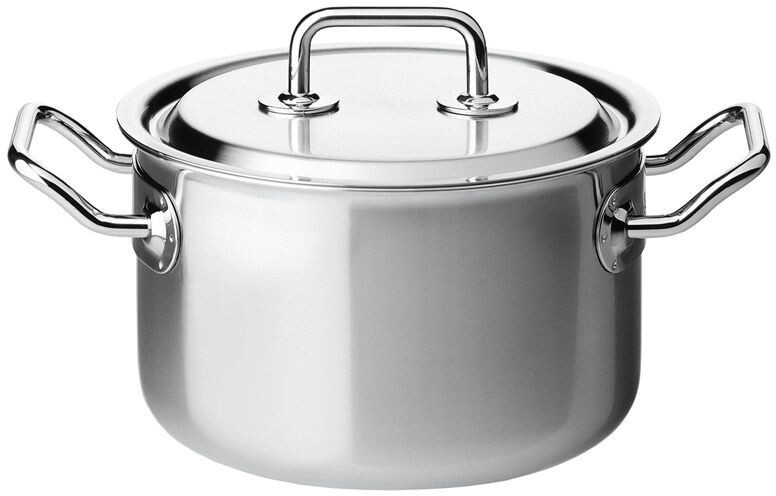 Bild von Spring 0415540620 Brigade Premium Fleischtopf mit Deckel, Edelstahl, silber, 15,2 x 27,2 x 29,2 cm