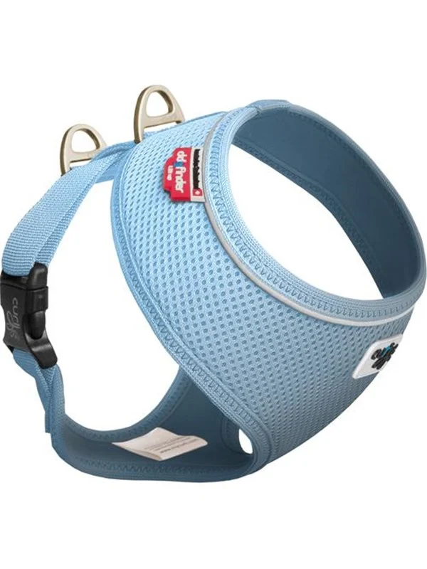 Bild von Curli basic sele Air-Mesh Lys blå L (L), Halsband + Leine