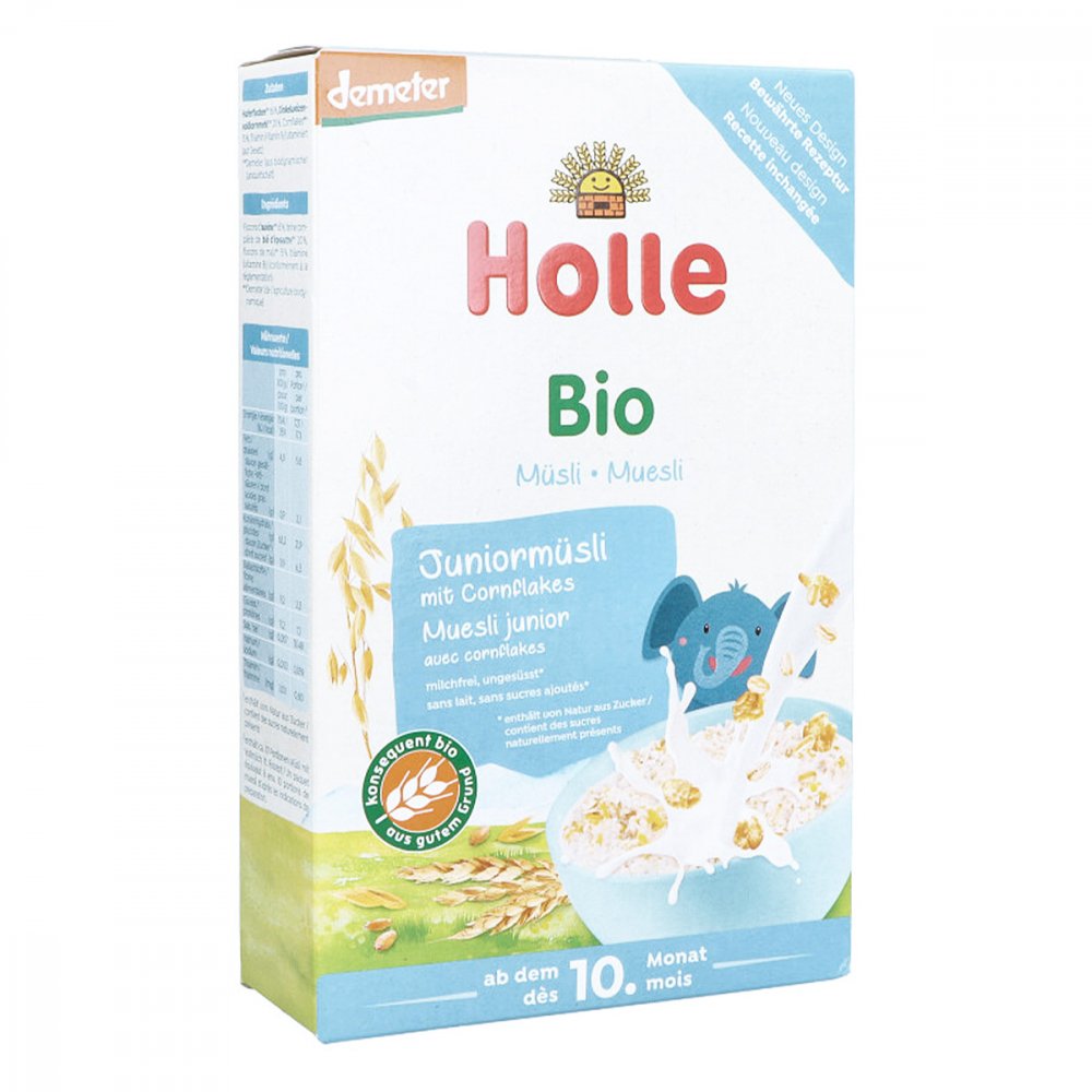 Bild von Holle Bio-Juniormüsli Mehrkorn mit Cornflakes (250g)