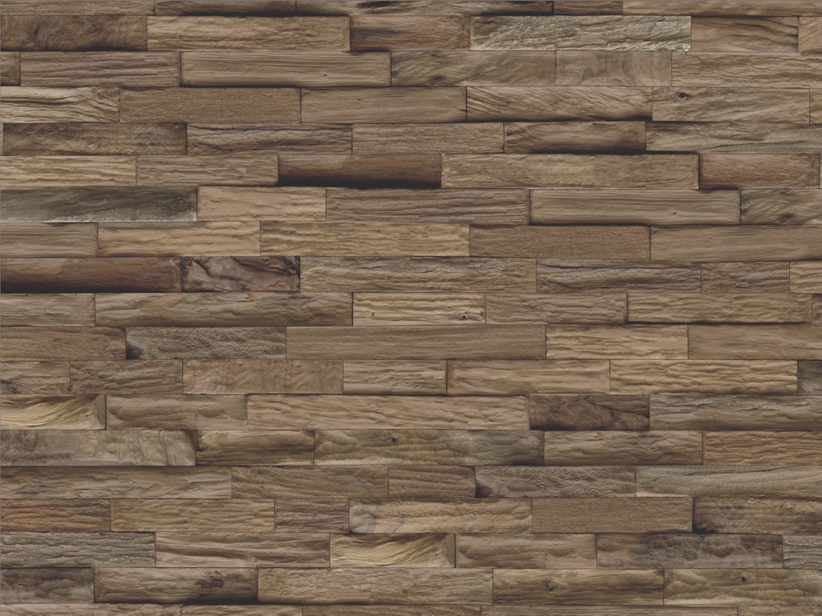 Bild von INDO rustikale Holzwandverkleidung Teak Classic DA1949 Sumatra Natur