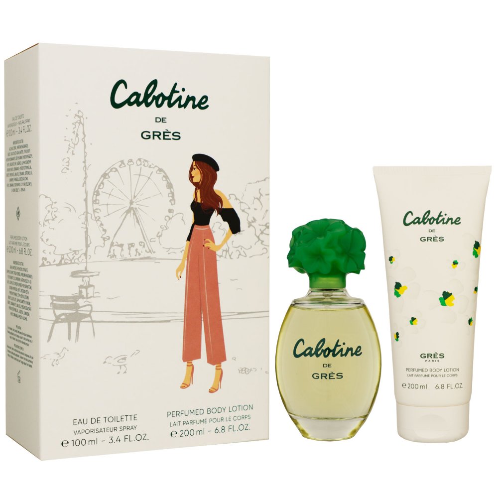 Bild von Gres Cabotine Set 100 ml Eau de Toilette EDT & 200 ml Bodylotion Körperlotion