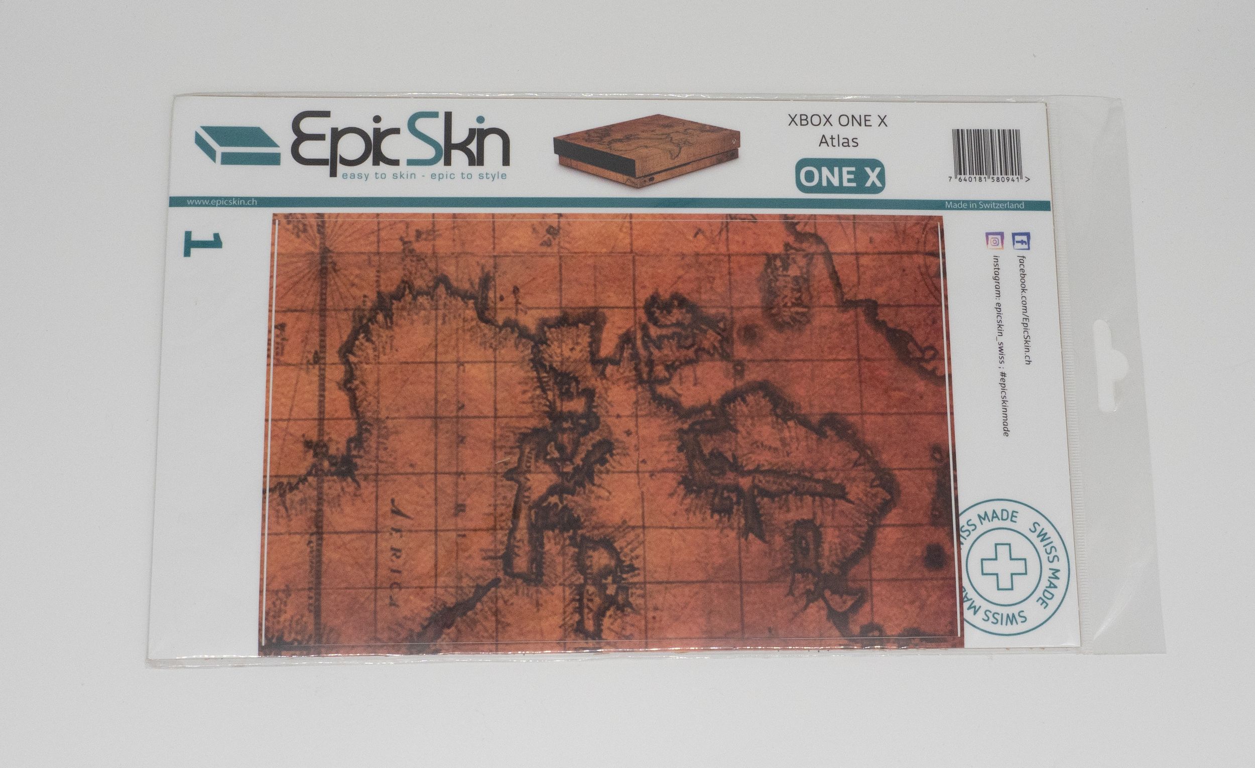Bild von XBOX ONE X Skin - Design Aufkleber Atlas