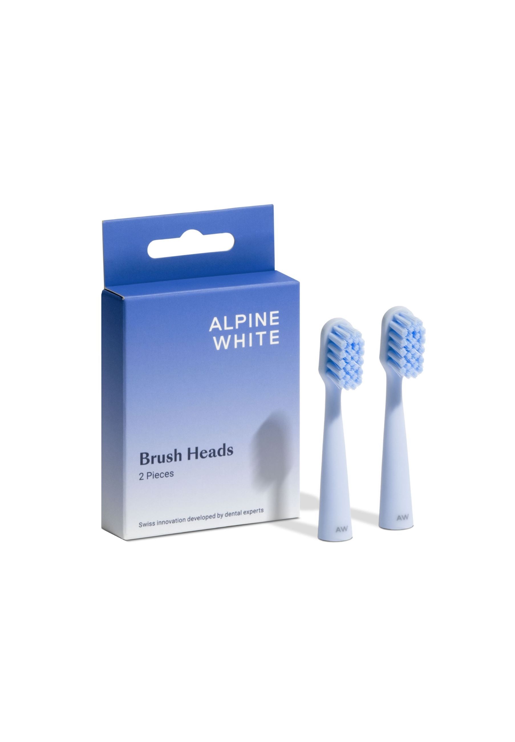 Bild von ALPINE WHITE Aufsteckbürsten Brush Heads 2er Pack, Tierversuchsfrei