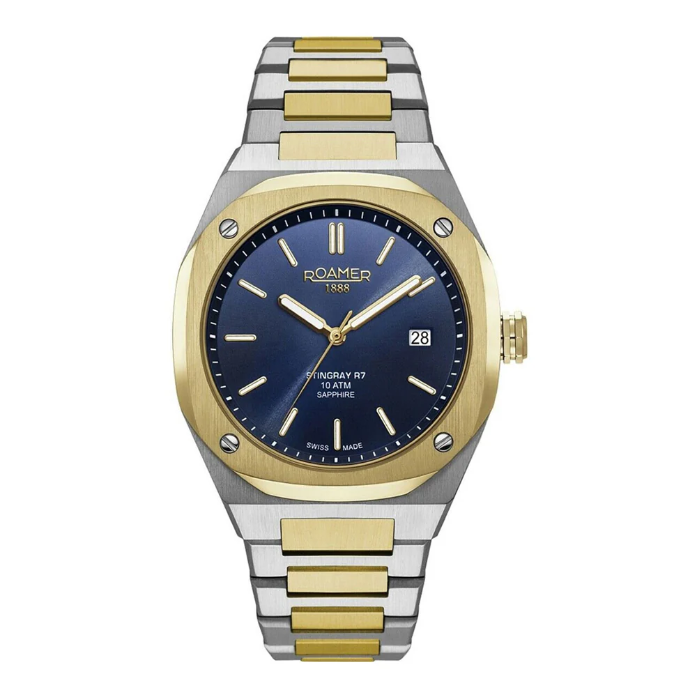Bild von Roamer Herren Uhr Analog Quarz 854833 47 45 50 Stingray R7 Edelstahl
