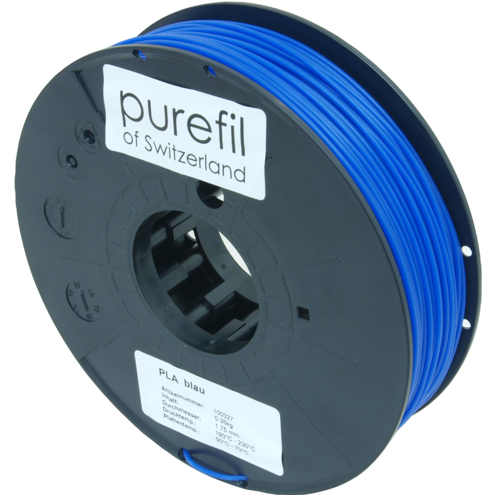 Bild von Purefil Filament (PLA, 1.75 mm, 350 g, Blau), 3D Filament, Blau