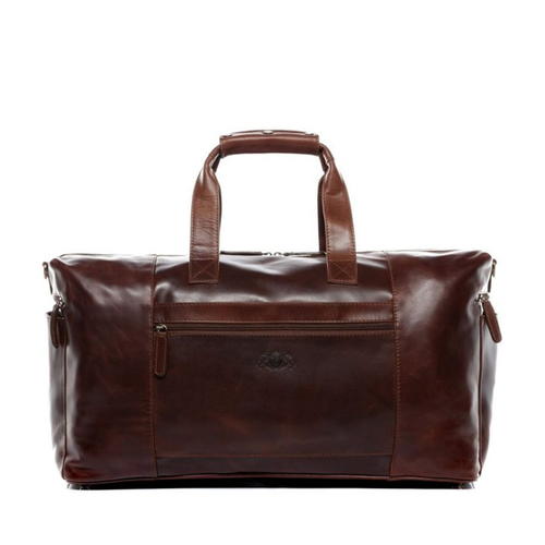 Bild von SID & VAIN Reisetasche echt Leder Weekender groß braun BRISTOL SIDE