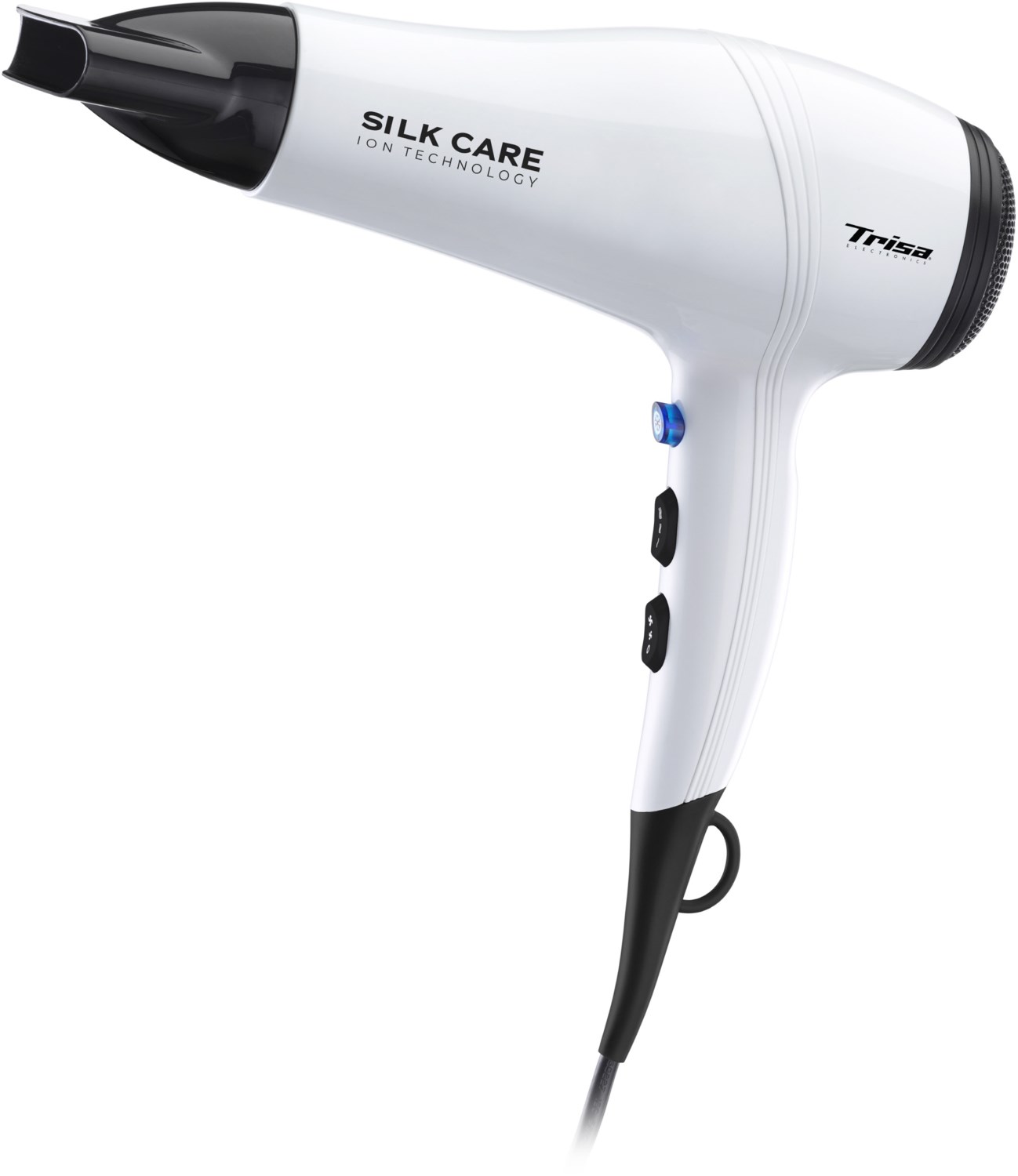 Bild von Trisa Silk Care - Schwarz - Weiß - Hängeschlaufe - 1,9 m - 2200 W - 220-240 V - 90 mm (1053,7012)