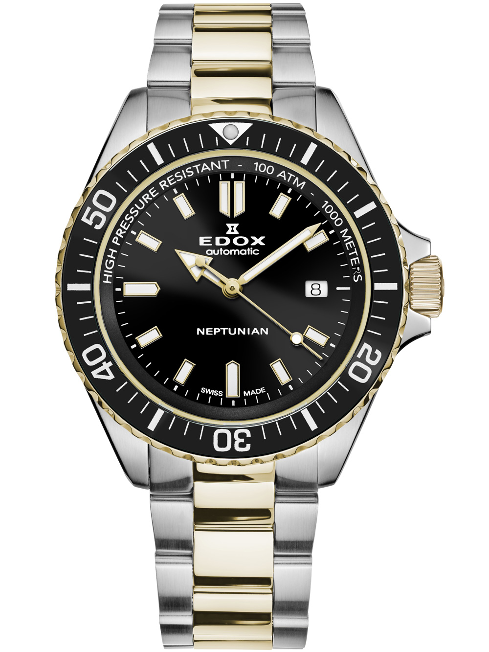 Bild von Edox 80120-357JM-NID Neptunian Automatik Herrenuhr 44mm 100ATM