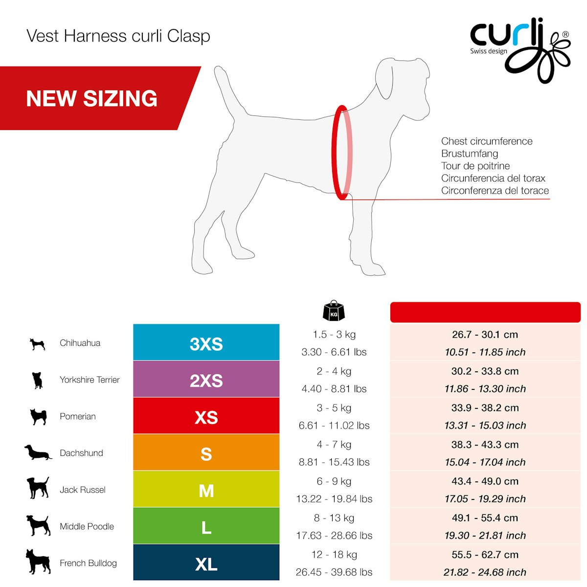 Bild von Curli Vest sele Clasp Merino Red L (L, Hund, Spazieren), Halsband + Leine