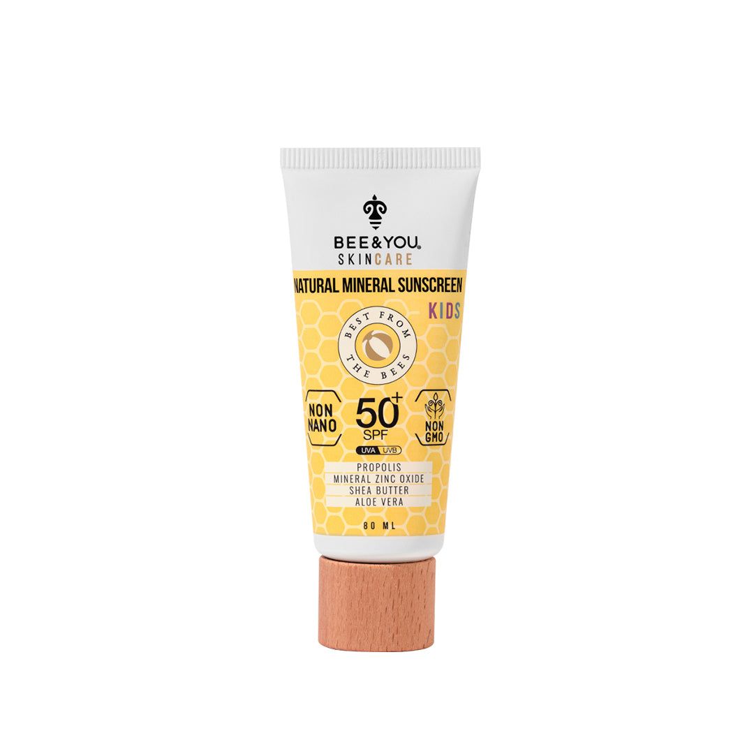 Bild von BEE&YOU Kinder&Baby natürliche Sonnencreme 50 SPF, natürlichste Sonnenschutz Formel, mineralische Zinkoxid, Sheabutter, Aloe Vera, für Pflege, mineralische Sonnen&Gesichtscreme, Schutz vor UV Strahlen