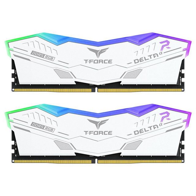 Bild von Team Group T-Force Delta? RGB DDR5-6000 - 32GB - CL38 - Dual Channel (2 pcs) - AMD EXPO - Weiß mit RGB