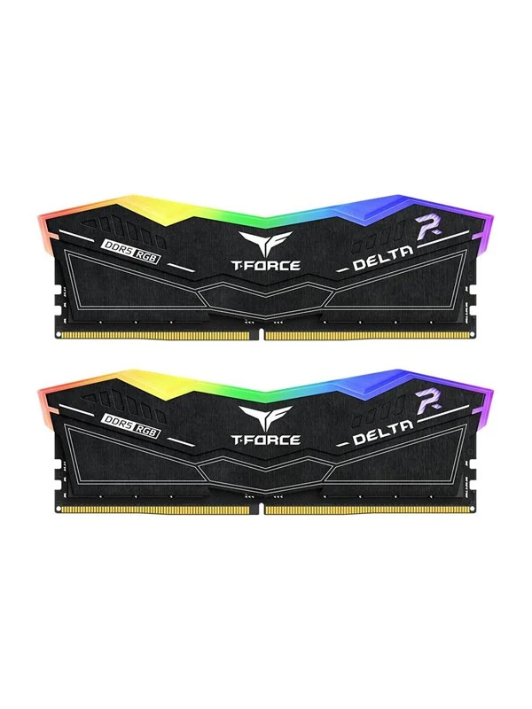 Bild von Team Group T-Force Delta RGB DDR5-7600 - 48GB - CL36 - Dual Channel (2 pcs) - Intel XMP - Schwarz mit RGB