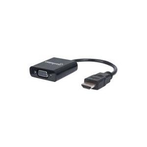 Bild von MANHATTAN Manhattan 151467 HDMI / VGA Adapter [1x HDMI-Stecker - 1x VGA-Buchse] TV-Adapter, 26.00 cm