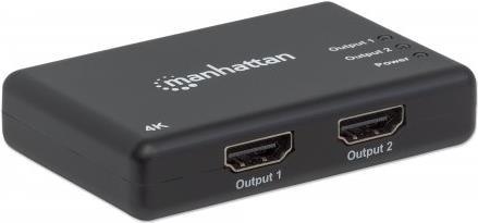 Bild von Manhattan 4K 2-Port HDMI Splitter - Video-/Audio-Splitter - 2 x HDMI - Desktop