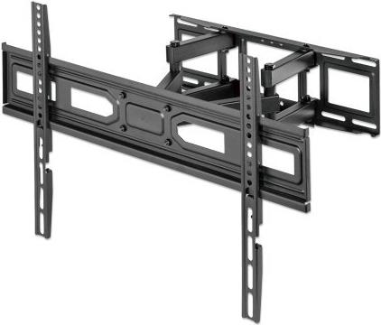 Bild von Manhattan TV & Monitor Mount, Wall, Full Motion, 1 screen, Screen Sizes: 37-65", Black, VESA 100x100 to 600x400mm, Max 40kg, LFD, Tilt & Swivel with 3 Pivots, Lifetime Warranty - Befestigungskit (Wandmontage) - Voll beweglich - fÃ¼r Flachbildschir...