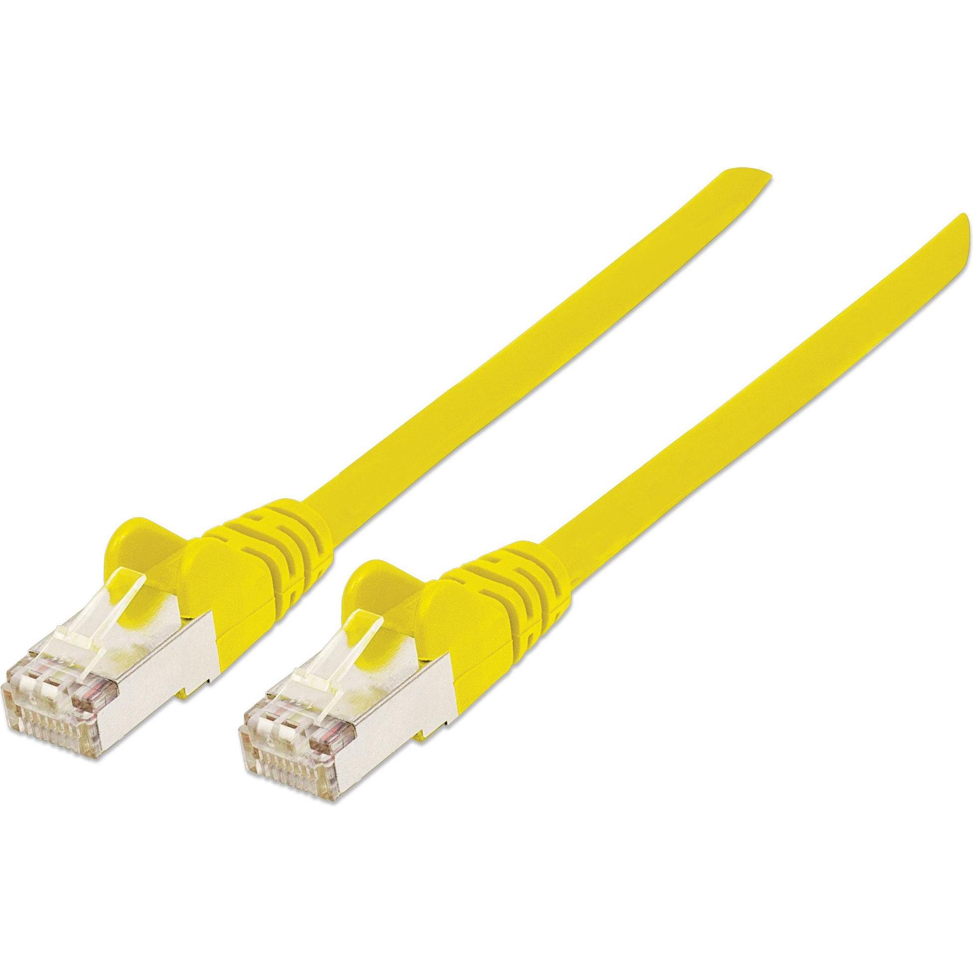 Bild von Intellinet 735261 RJ45 Netzwerkkabel, Patchkabel CAT 6 S/FTP 0.50m Gelb vergoldete Steckkontakte