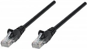 Bild von Intellinet Network Patch Cable, Cat6, 10m, Black, Copper, U/UTP, PVC, RJ45, Gold Plated Contacts, Snagless, Booted, Lifetime Warranty, Polybag - Patch-Kabel - RJ-45 (M) zu RJ-45 (M) - 10,0m - UTP - CAT 6 - geformt, ohne Haken - Schwarz (738392)